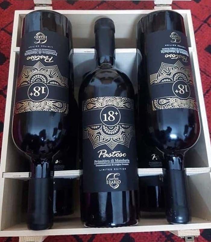 Rượu vang Ý 18+ Pastoso dành cho phái mạnh.